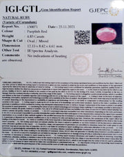 5.36 Ratti Natural New Burma Ruby with Govt. Lab Certificate (5661)